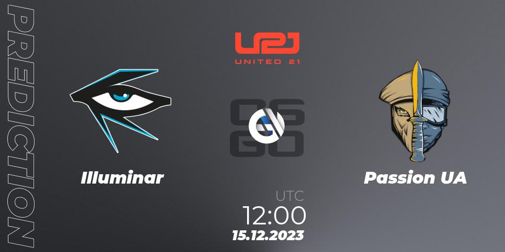 Illuminar vs Passion UA: Match Prediction. 15.12.2023 at 12:00, Counter-Strike (CS2), United21 Season 9