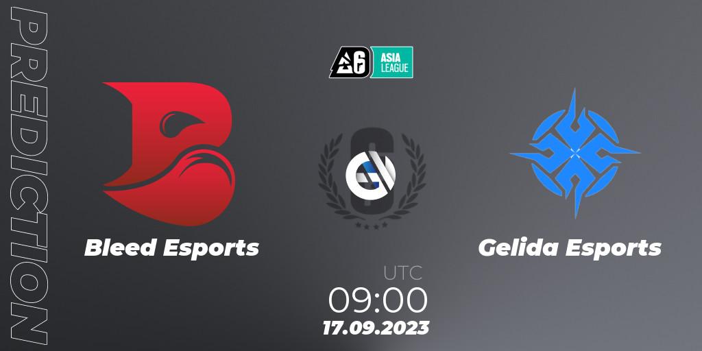 Bleed Esports vs Gelida Esports: Match Prediction. 17.09.2023 at 09:00, Rainbow Six, SEA League 2023 - Stage 2
