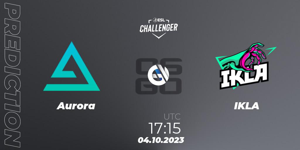 Aurora vs IKLA: Match Prediction. 04.10.2023 at 17:15, Counter-Strike (CS2), ESL Challenger at DreamHack Winter 2023: European Open Qualifier