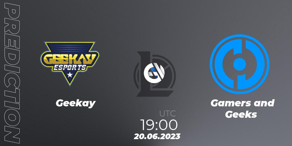 Geekay vs Gamers and Geeks: Match Prediction. 20.06.2023 at 20:00, LoL, Arabian League Summer 2023 - Group Stage