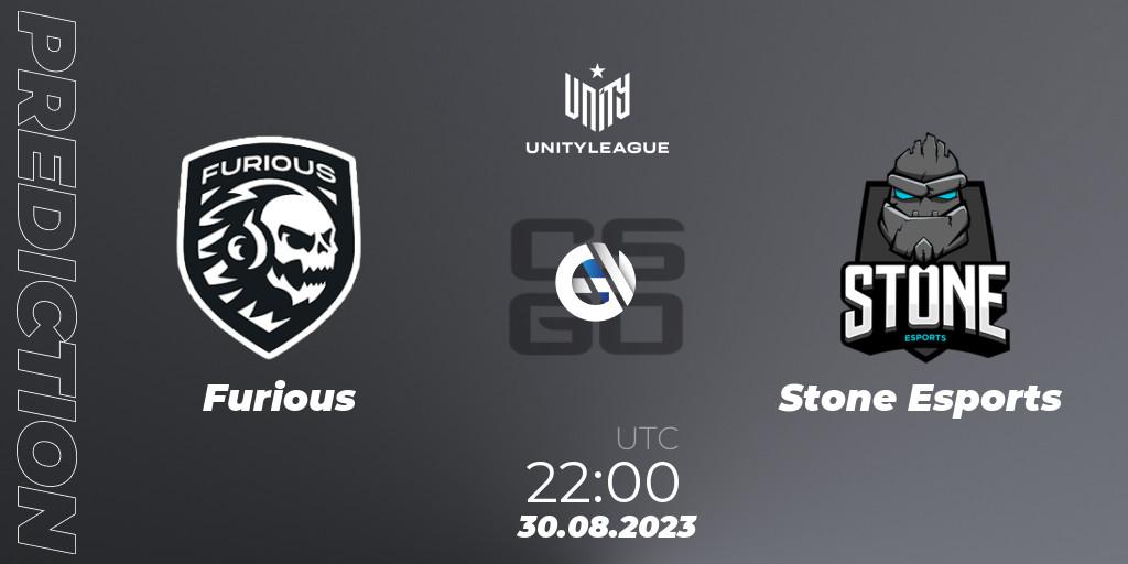 Furious vs Stone Esports: Match Prediction. 30.08.2023 at 22:00, Counter-Strike (CS2), LVP Unity League Argentina 2023