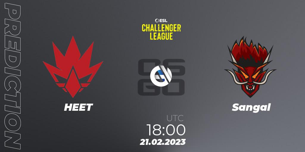 HEET vs Sangal: Match Prediction. 28.02.23, CS2 (CS:GO), ESL Challenger League Season 44: Europe