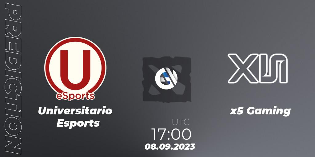 Universitario Esports vs x5 Gaming: Match Prediction. 08.09.23, Dota 2, EPL World Series: America Season 7