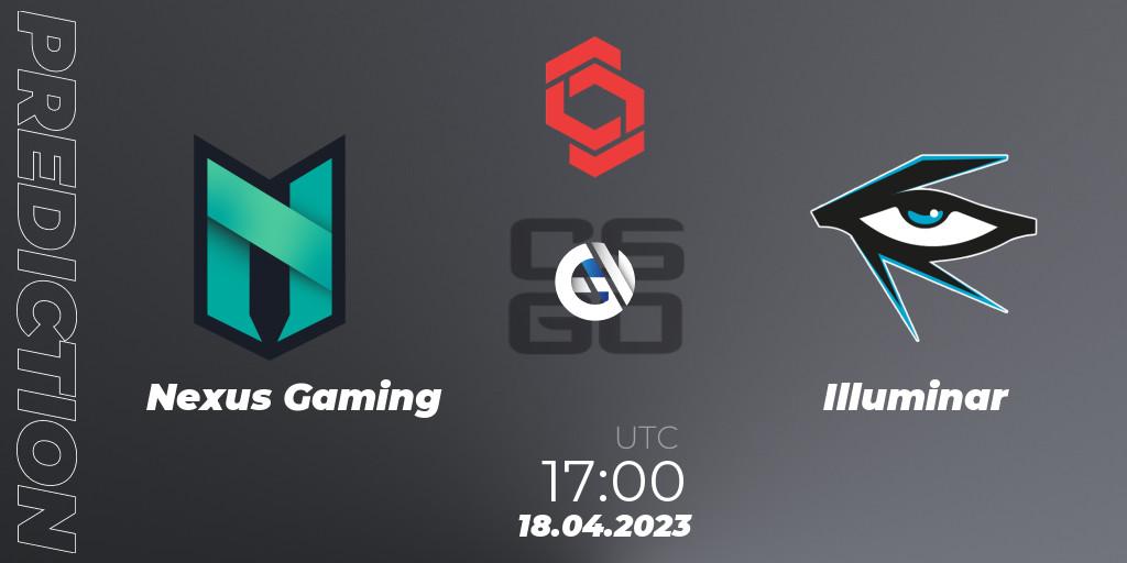 Nexus Gaming vs Illuminar: Match Prediction. 18.04.2023 at 18:30, Counter-Strike (CS2), CCT Central Europe Series #6