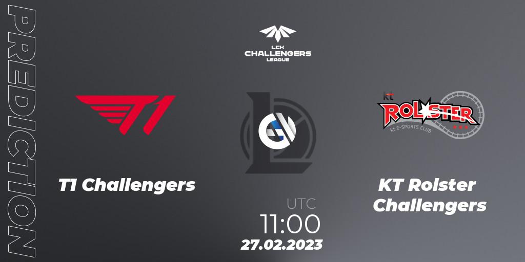 T1 Challengers vs KT Rolster Challengers: Match Prediction. 27.02.2023 at 11:00, LoL, LCK Challengers League 2023 Spring