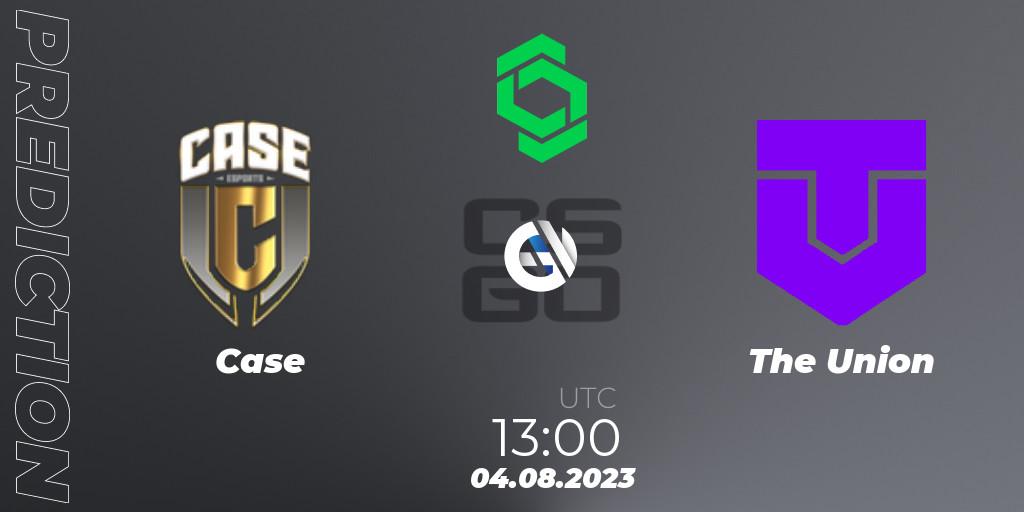 Case vs The Union: Match Prediction. 04.08.2023 at 19:50, Counter-Strike (CS2), CCT South America Series #9