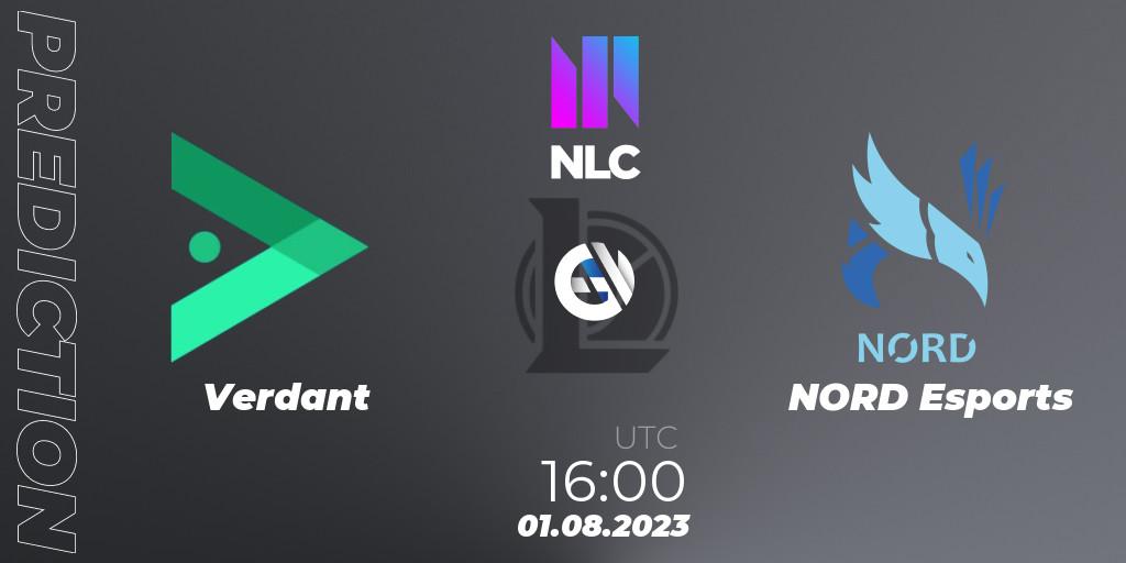 Verdant vs NORD Esports: Match Prediction. 01.08.2023 at 16:00, LoL, NLC Summer 2023 - Playoffs