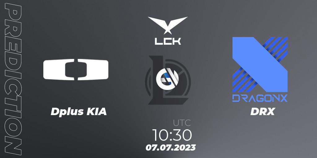 Dplus KIA vs DRX: Match Prediction. 07.07.23, LoL, LCK Summer 2023 Regular Season