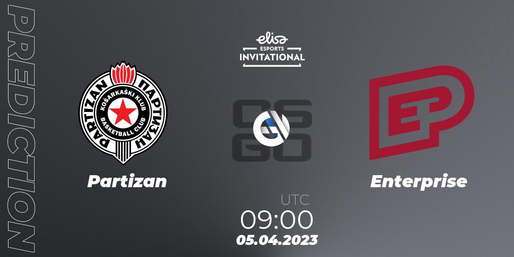 Partizan vs Enterprise: Match Prediction. 05.04.23, CS2 (CS:GO), Elisa Invitational Spring 2023 Contenders