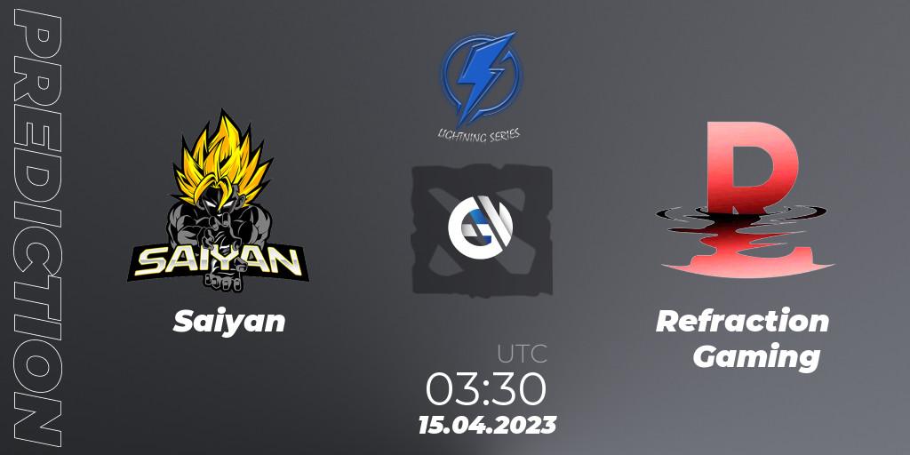 Saiyan vs Refraction Gaming: Match Prediction. 15.04.23, Dota 2, Lightning Series