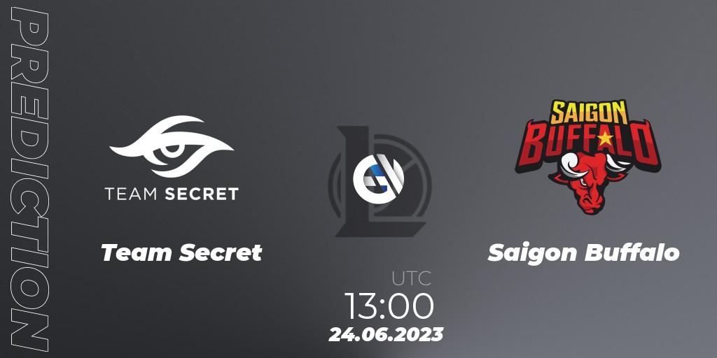 Team Secret vs Saigon Buffalo: Match Prediction. 24.06.2023 at 13:00, LoL, VCS Dusk 2023