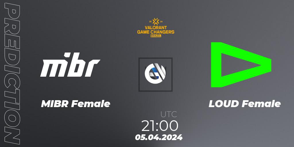 MIBR Female vs LOUD Female: Match Prediction. 05.04.24, VALORANT, VCT 2024: Game Changers Brazil Series 1