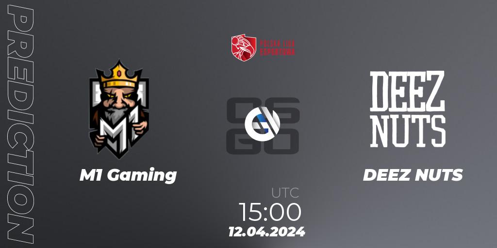 M1 Gaming vs DEEZ NUTS: Match Prediction. 12.04.2024 at 15:00, Counter-Strike (CS2), Polska Liga Esportowa 2024: Split #1