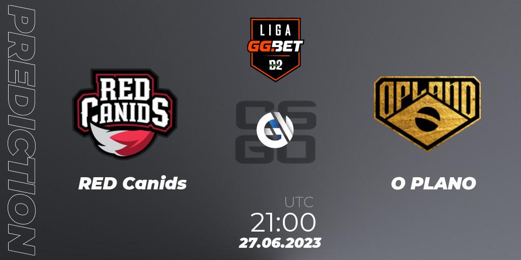 RED Canids vs O PLANO: Match Prediction. 27.06.23, CS2 (CS:GO), Dust2 Brasil Liga Season 1