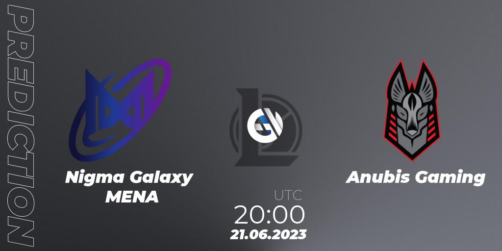 Nigma Galaxy MENA vs Anubis Gaming: Match Prediction. 21.06.2023 at 20:00, LoL, Arabian League Summer 2023 - Group Stage