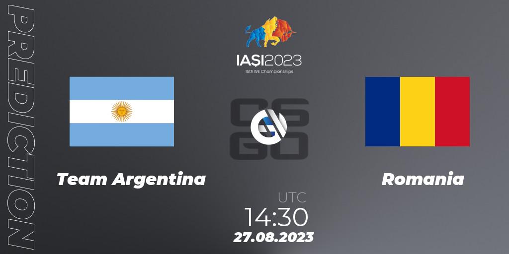 Team Argentina vs Romania: Match Prediction. 27.08.23, CS2 (CS:GO), IESF World Esports Championship 2023