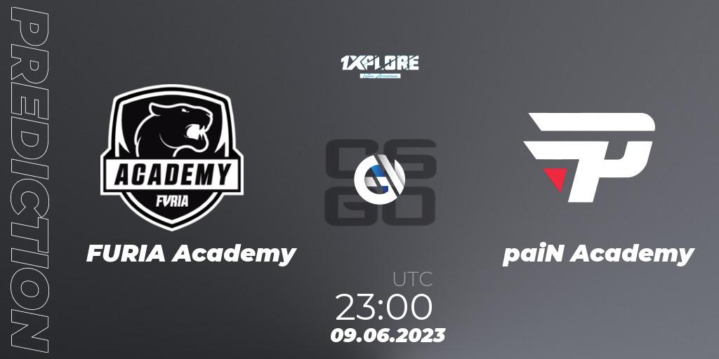 FURIA Academy vs paiN Academy: Match Prediction. 09.06.23, CS2 (CS:GO), 1XPLORE Latin America Cup 1