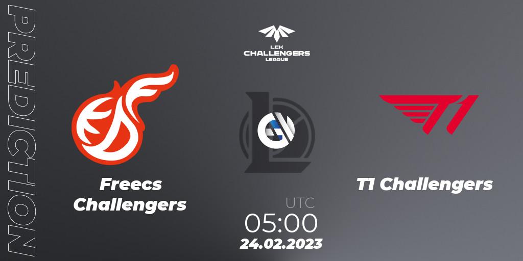Freecs Challengers vs T1 Challengers: Match Prediction. 24.02.2023 at 05:00, LoL, LCK Challengers League 2023 Spring