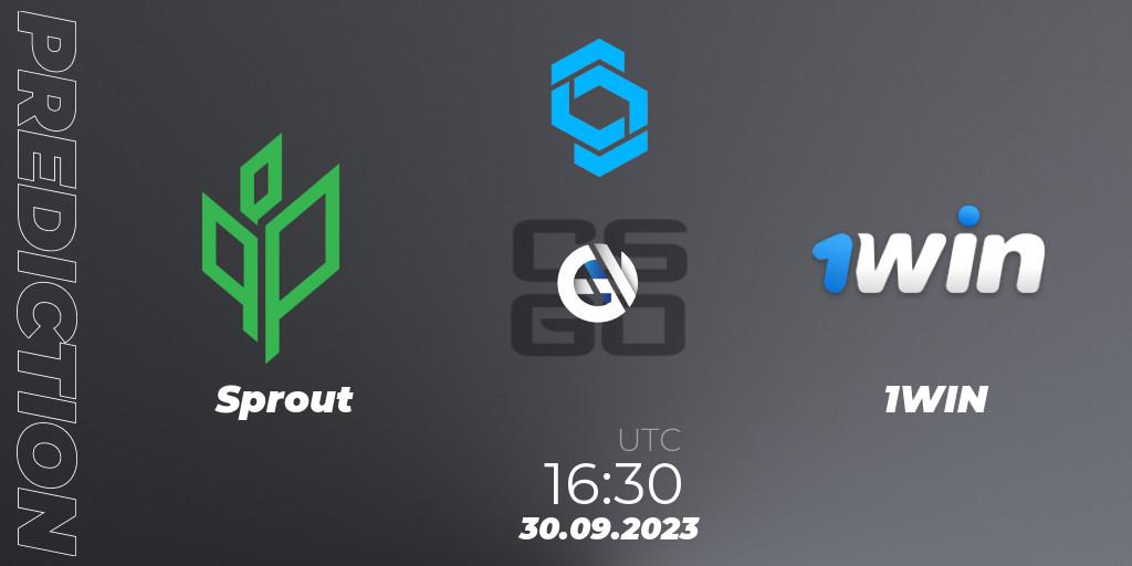 Sprout vs 1WIN: Match Prediction. 30.09.2023 at 16:30, Counter-Strike (CS2), CCT East Europe Series #2