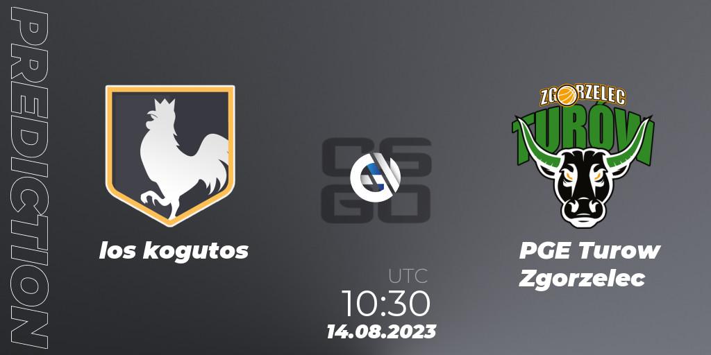 los kogutos vs PGE Turow Zgorzelec: Match Prediction. 14.08.2023 at 11:25, Counter-Strike (CS2), European Pro League Season 10: Division 2
