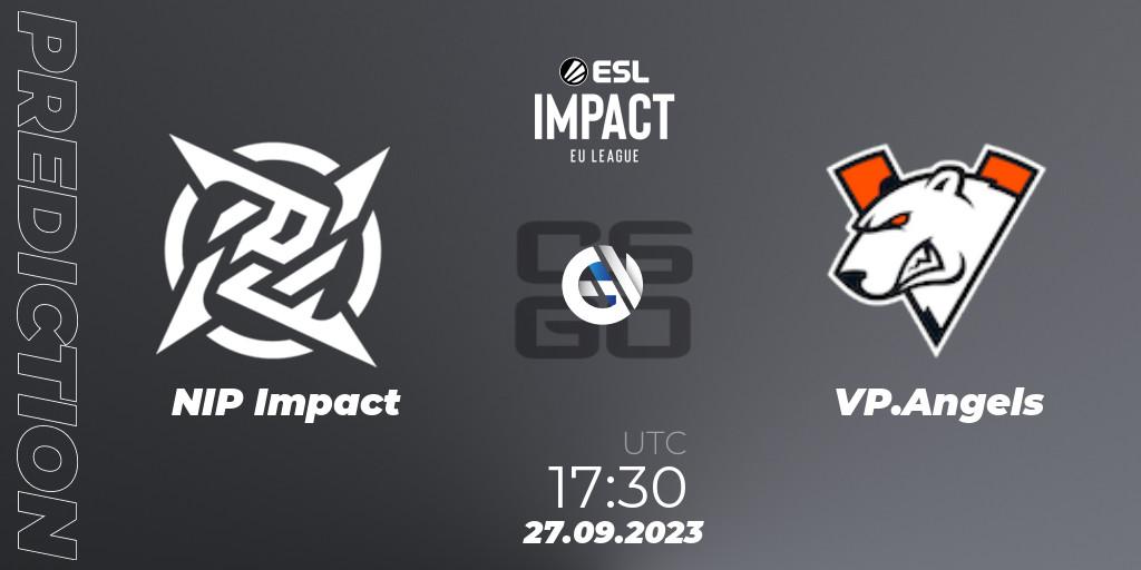 NIP Impact vs VP.Angels: Match Prediction. 28.09.2023 at 15:00, Counter-Strike (CS2), ESL Impact League Season 4: European Division