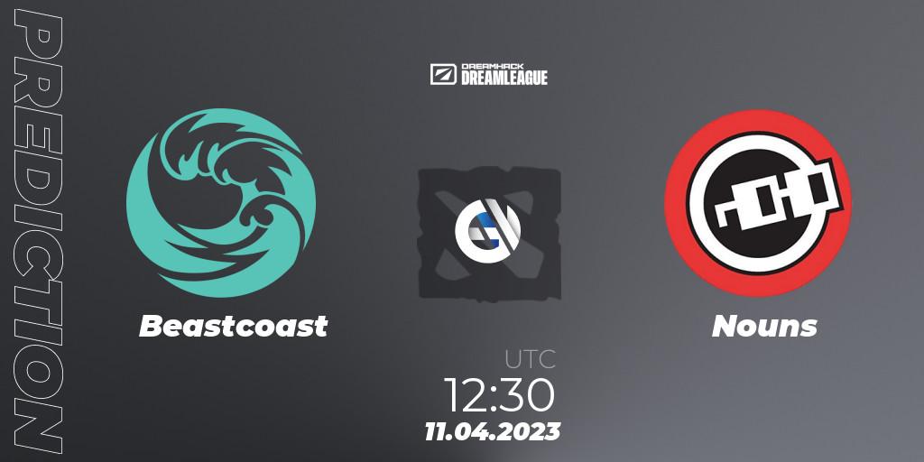 Beastcoast vs Nouns: Match Prediction. 11.04.2023 at 12:25, Dota 2, DreamLeague Season 19 - Group Stage 1
