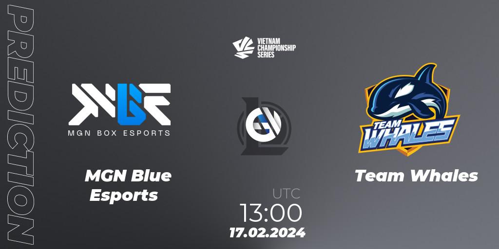 MGN Blue Esports vs Team Whales: Match Prediction. 17.02.24, LoL, VCS Dawn 2024 - Group Stage