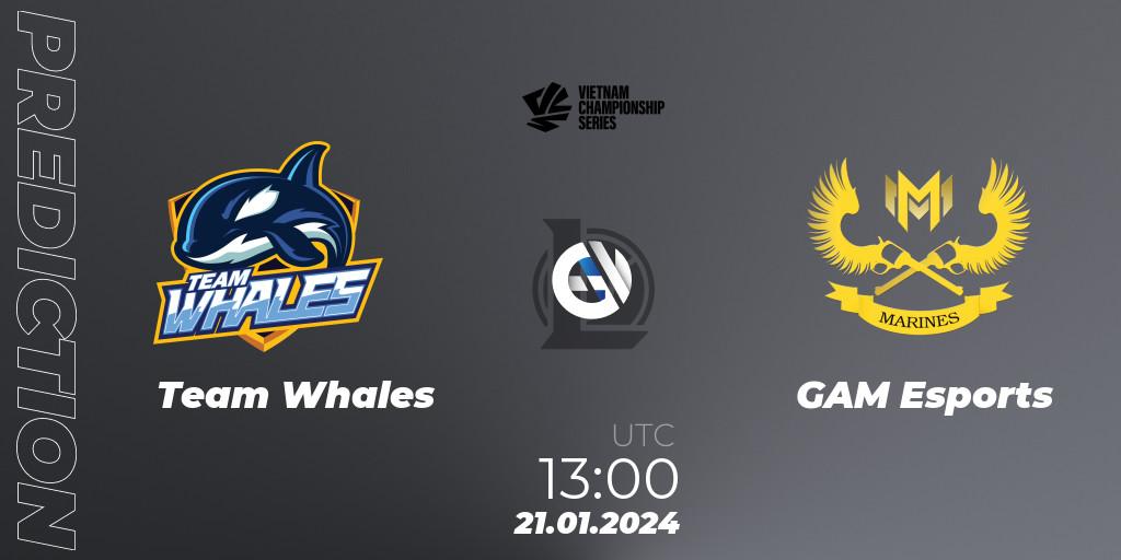 Team Whales vs GAM Esports: Match Prediction. 21.01.24, LoL, VCS Dawn 2024 - Group Stage