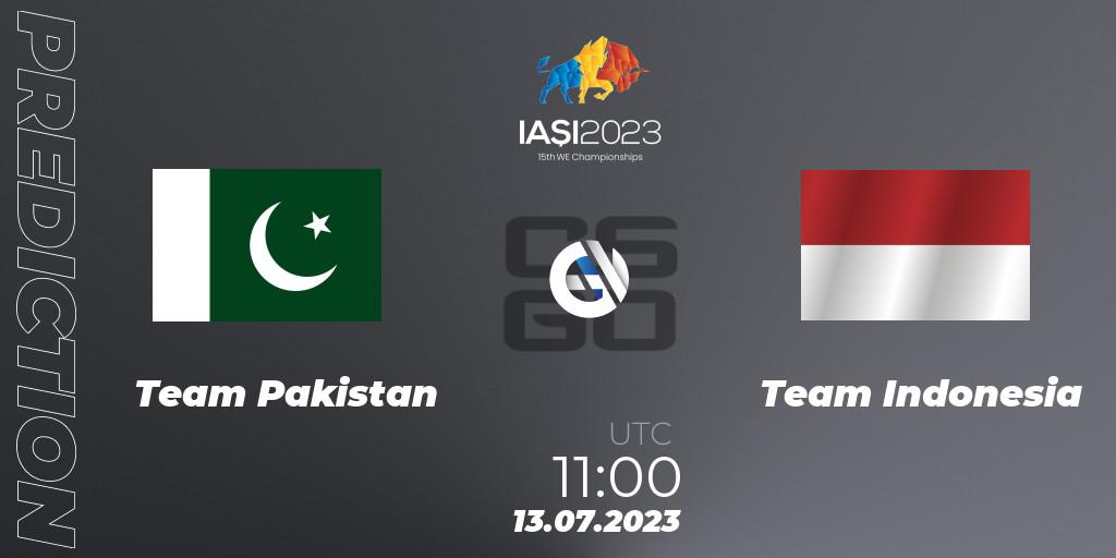 Team Pakistan vs Team Indonesia: Match Prediction. 13.07.2023 at 11:00, Counter-Strike (CS2), IESF Asian Championship 2023