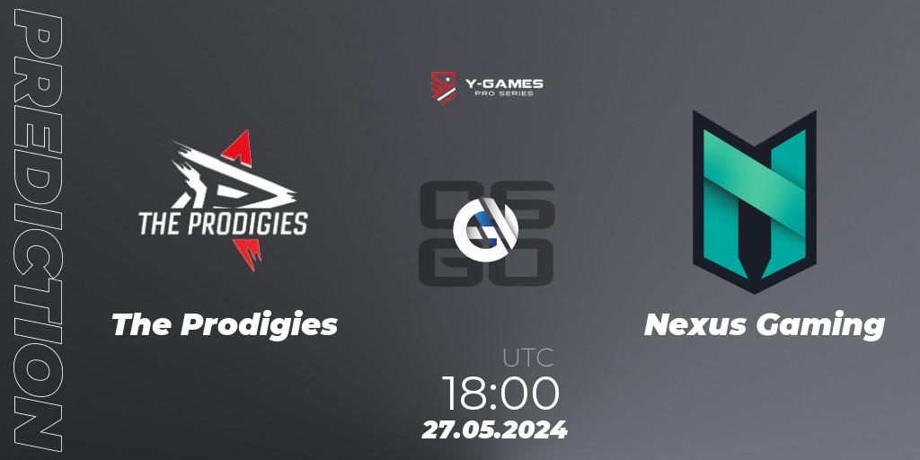 The Prodigies vs Nexus Gaming: Match Prediction. 27.05.2024 at 18:00, Counter-Strike (CS2), Y-Games PRO Series 2024