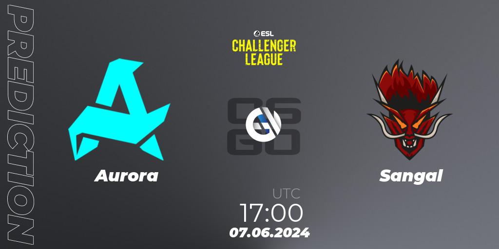 Aurora vs Sangal: Match Prediction. 07.06.2024 at 17:30, Counter-Strike (CS2), ESL Challenger League Season 47: Europe