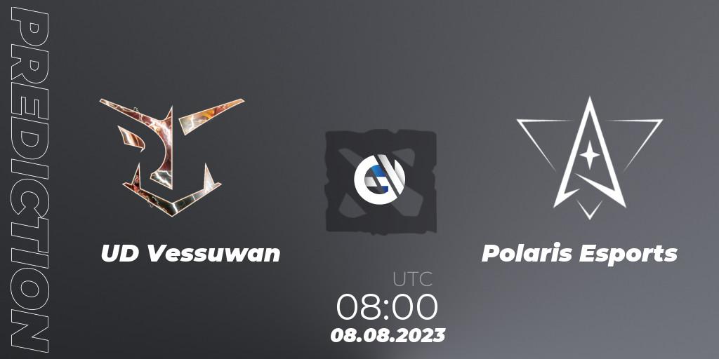 UD Vessuwan vs Polaris Esports: Match Prediction. 13.08.2023 at 08:00, Dota 2, LingNeng Trendy Invitational