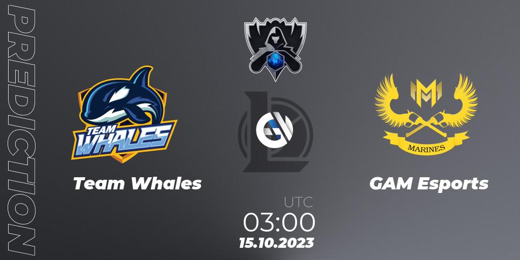 Team Whales vs GAM Esports: Match Prediction. 15.10.23, LoL, Worlds 2023 LoL - Play-In