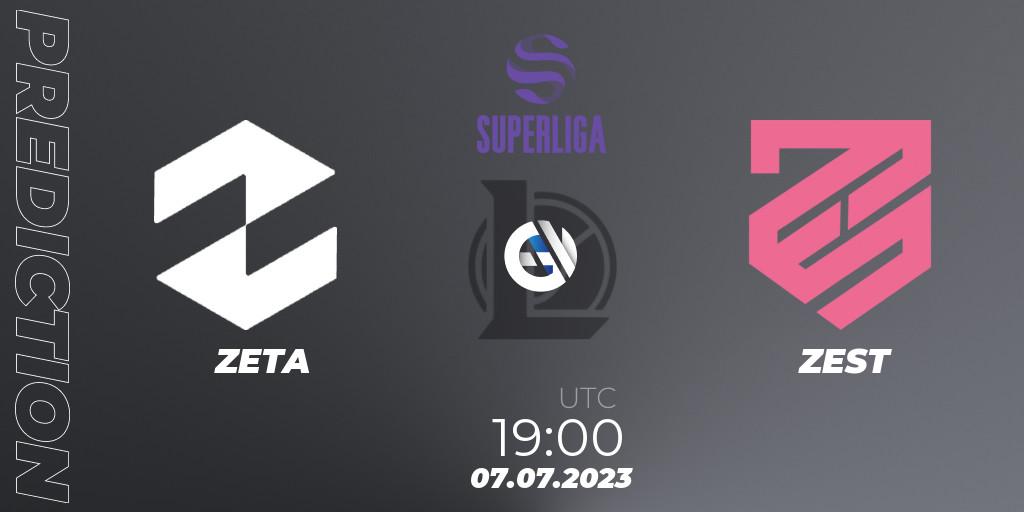 ZETA vs ZEST: Match Prediction. 07.07.23, LoL, LVP Superliga 2nd Division 2023 Summer