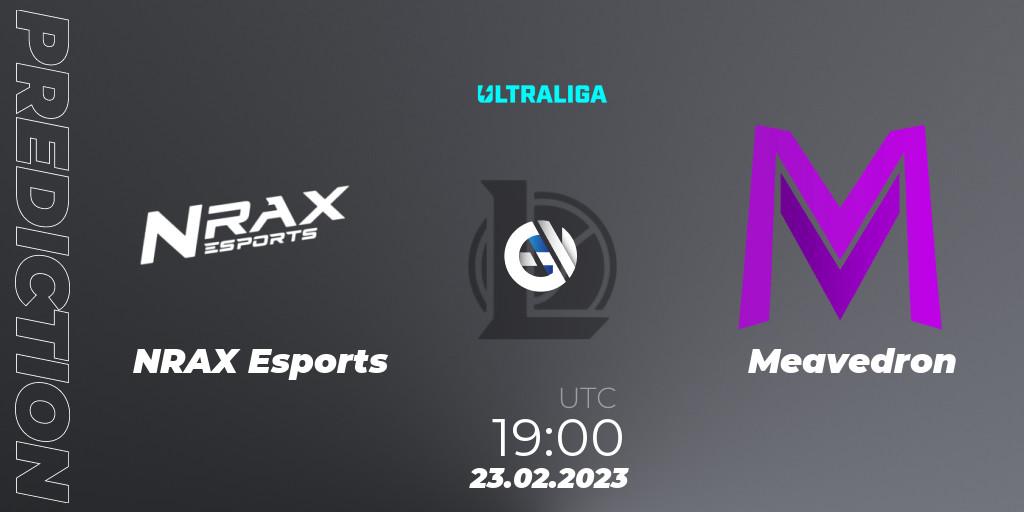 NRAX Esports vs Meavedron: Match Prediction. 23.02.2023 at 19:00, LoL, Ultraliga 2nd Division Season 6