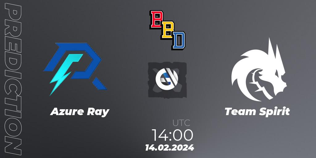 Azure Ray vs Team Spirit: Match Prediction. 14.02.24, Dota 2, BetBoom Dacha Dubai 2024