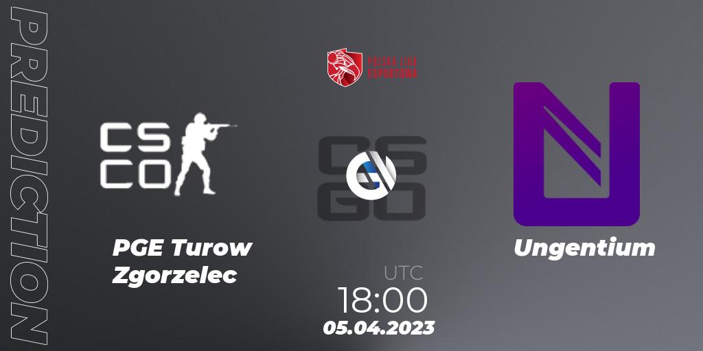 PGE Turow Zgorzelec vs Ungentium: Match Prediction. 05.04.23, CS2 (CS:GO), Polska Liga Esportowa 2023: Split #1