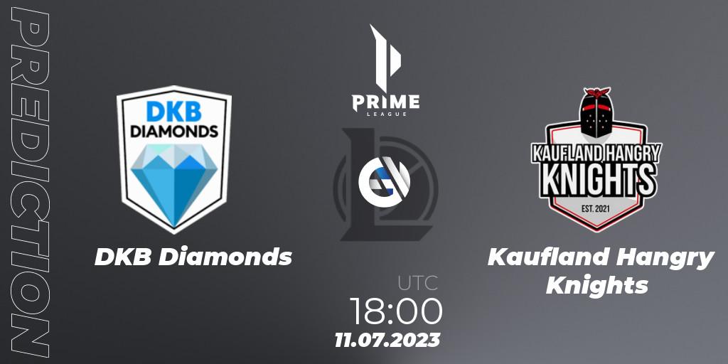 DKB Diamonds vs Kaufland Hangry Knights: Match Prediction. 11.07.2023 at 18:00, LoL, Prime League 2nd Division Summer 2023