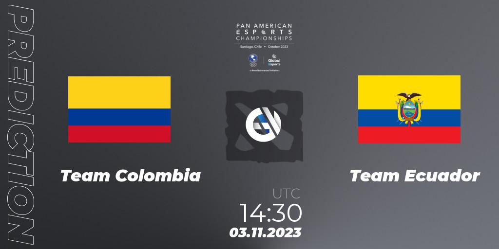 Team Colombia vs Team Ecuador: Match Prediction. 03.11.23, Dota 2, Pan American Esports Championships 2023: Open