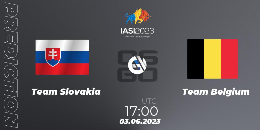 Team Slovakia vs Team Belgium: Match Prediction. 03.06.23, CS2 (CS:GO), IESF World Esports Championship 2023: Western Europe Qualifier