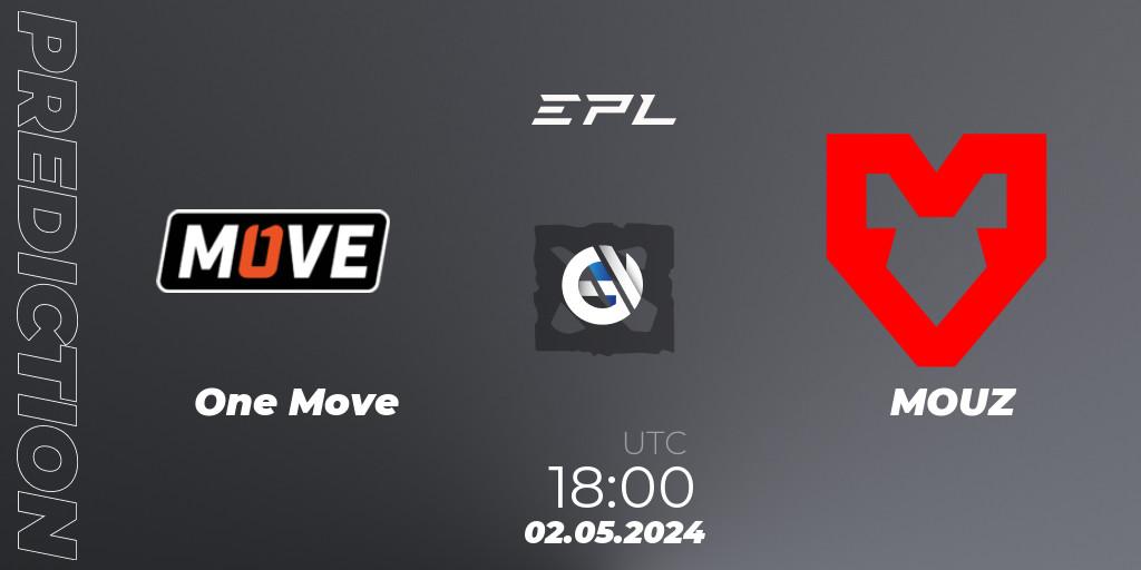 One Move vs MOUZ: Match Prediction. 02.05.2024 at 18:15, Dota 2, European Pro League Season 18