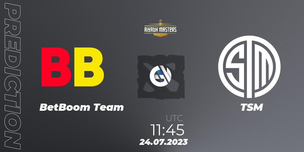 BetBoom Team vs TSM: Match Prediction. 24.07.23, Dota 2, Riyadh Masters 2023 - Group Stage