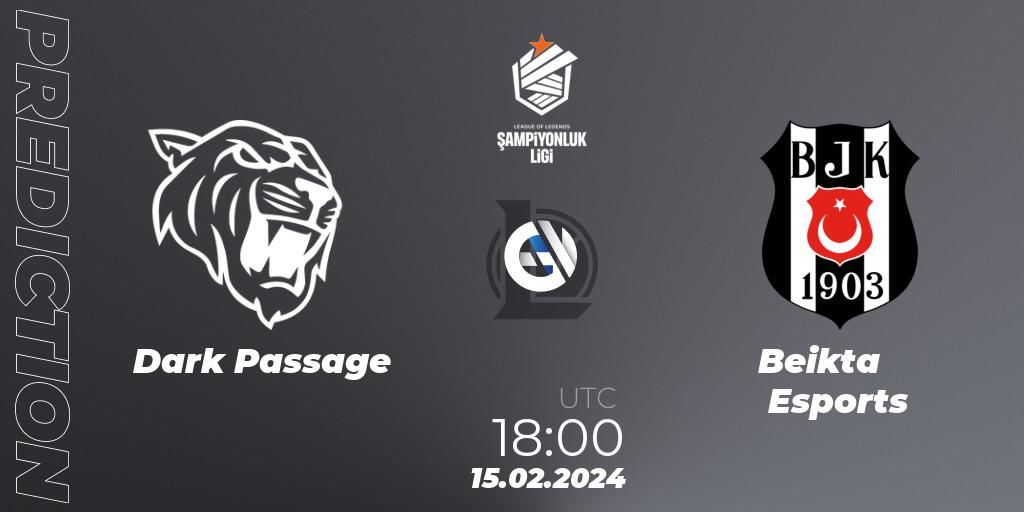 Dark Passage vs Beşiktaş Esports: Match Prediction. 15.02.24, LoL, TCL Winter 2024