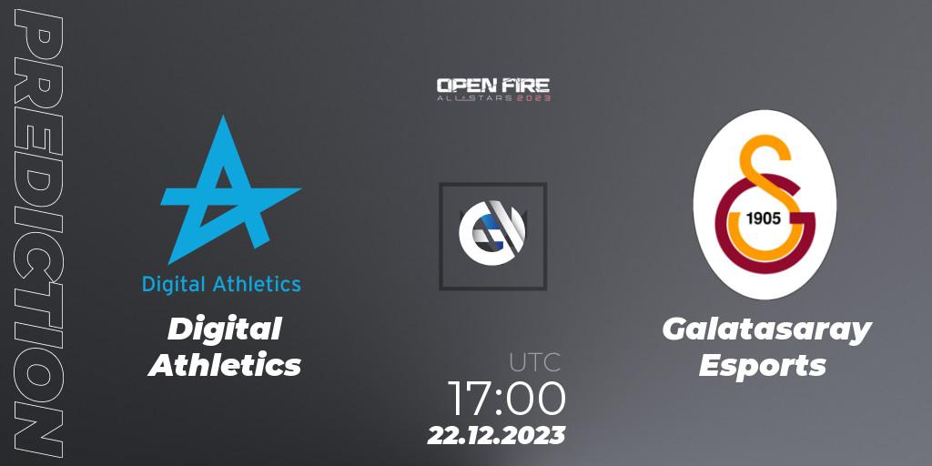 Digital Athletics vs Galatasaray Esports: Match Prediction. 22.12.23, VALORANT, Open Fire All Stars 2023