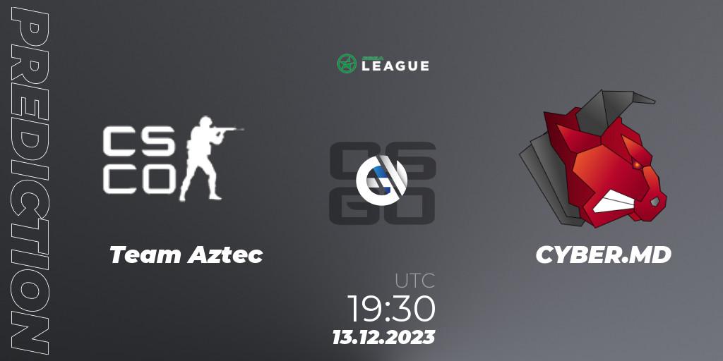 Team Aztec vs CYBER.MD: Match Prediction. 13.12.2023 at 19:30, Counter-Strike (CS2), ESEA Season 47: Open Division - Europe