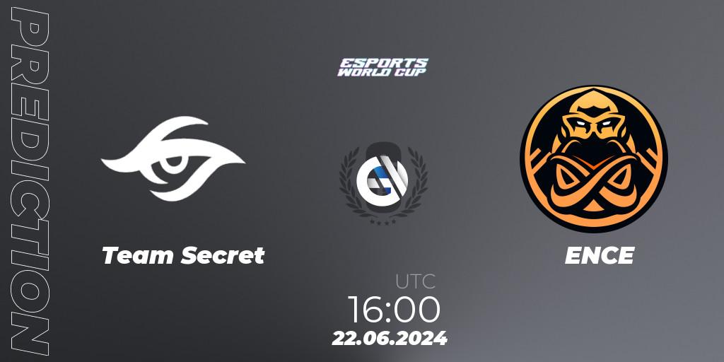 Team Secret vs ENCE: Match Prediction. 22.06.2024 at 16:00, Rainbow Six, Esports World Cup 2024: Europe OQ