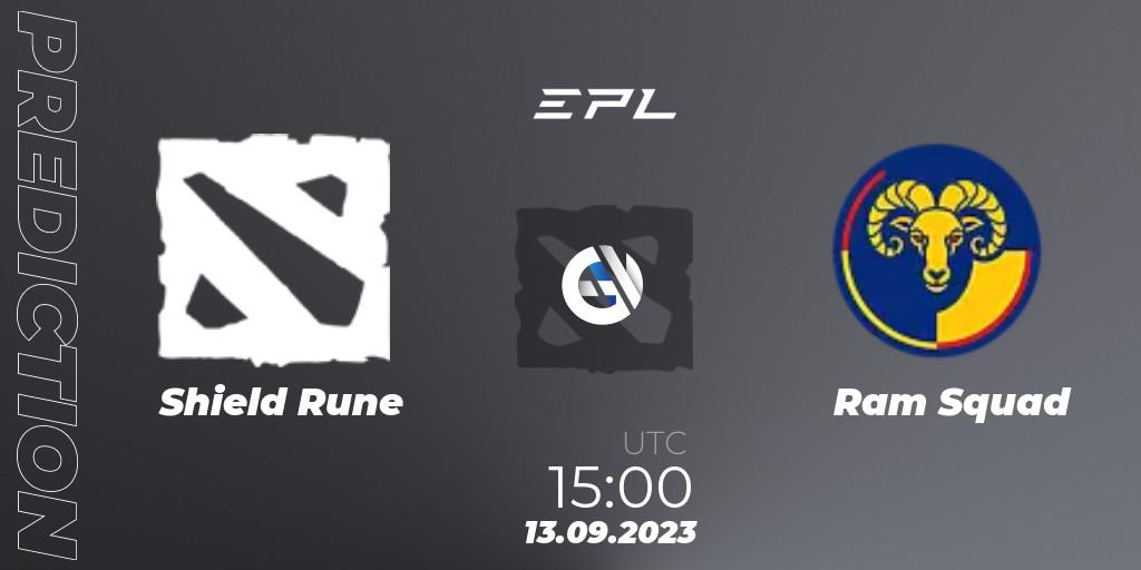 Shield Rune vs Ram Squad: Match Prediction. 13.09.23, Dota 2, European Pro League Season 12