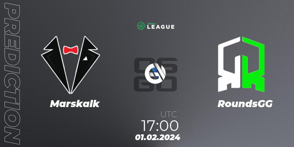 Marskalk vs RoundsGG: Match Prediction. 01.02.2024 at 17:00, Counter-Strike (CS2), ESEA Season 48: Advanced Division - Europe