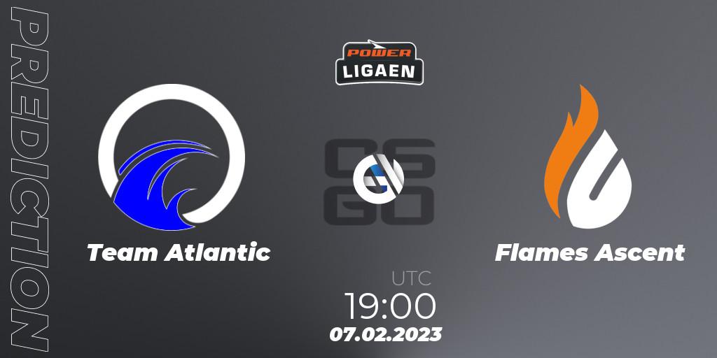 Team Atlantic vs Flames Ascent: Match Prediction. 07.02.23, CS2 (CS:GO), Dust2.dk Ligaen Season 22