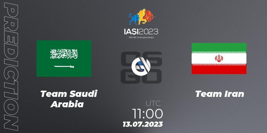 Team Saudi Arabia vs Team Iran: Match Prediction. 13.07.2023 at 11:00, Counter-Strike (CS2), IESF Asian Championship 2023